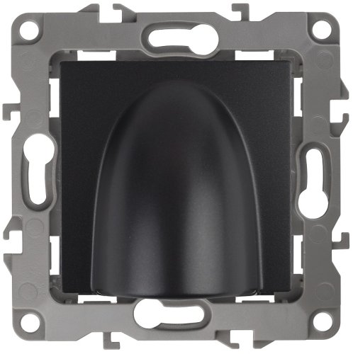 Вывод кабеля без рамки Эра Elegance антрацит фото Вывод кабеля без рамки Эра Elegance антрацит картинка